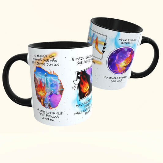 Caneca de Cerâmica Dia dos Namorados - Elementos