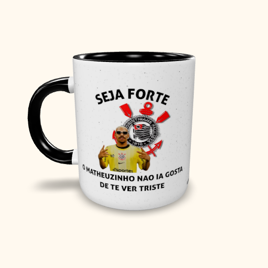 Caneca de Cerâmica Seja Forte Matheuzinho