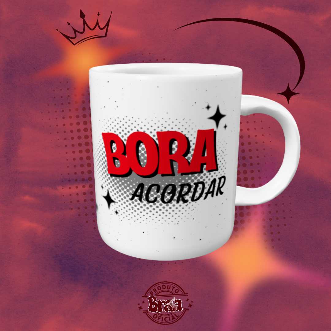 Caneca de Cerâmica Madrinha - Bora Acordar