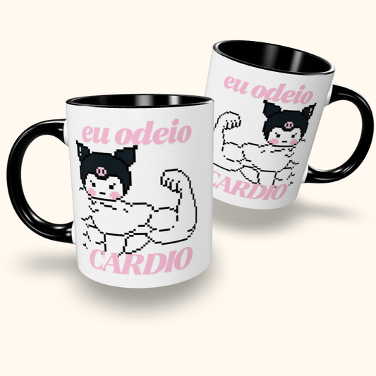 Caneca de Cerâmica Eu odeio cardio