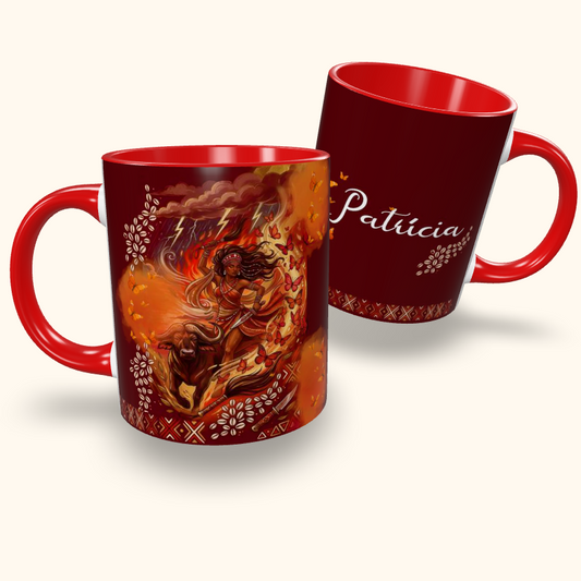Caneca de Cerâmica Personalizada - Orixás - Iansã