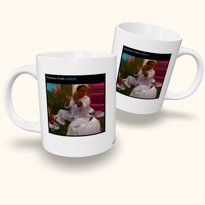 Caneca de Cerâmica Memes - Puranga Purã
