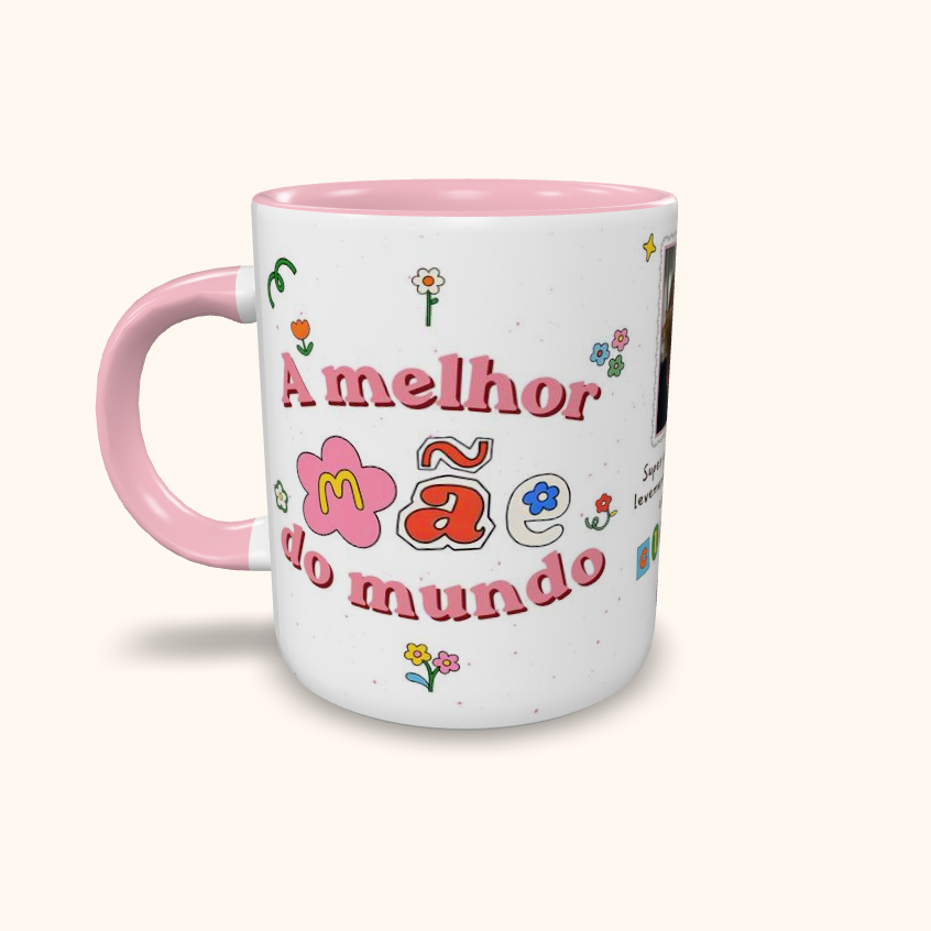 Caneca de Cerâmica A melhor MÃE do mundo