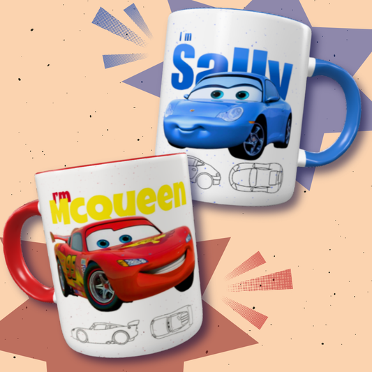 Kit 2 Canecas McQueen & Sally