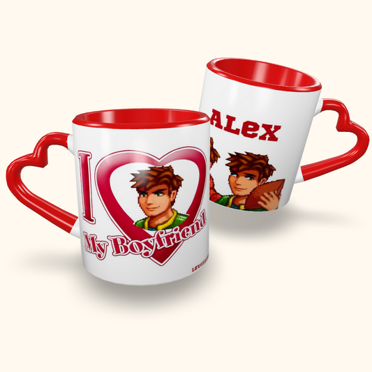Caneca de Cerâmica I Love My Boyfriend - Stardew Valley - Alex