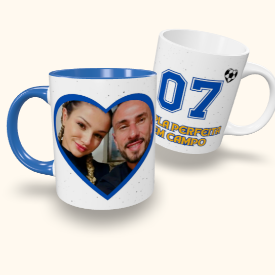 Caneca de Cerâmica Namorados - Dupla Perfeita