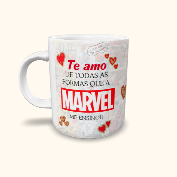 Caneca de Cerâmica Dia dos Namorados - HQ Casais