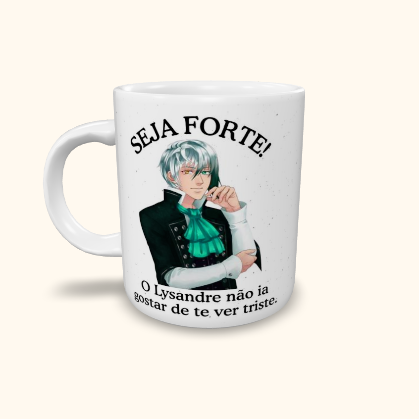 Caneca de Cerâmica Seja Forte Amor Doce - Lysandre