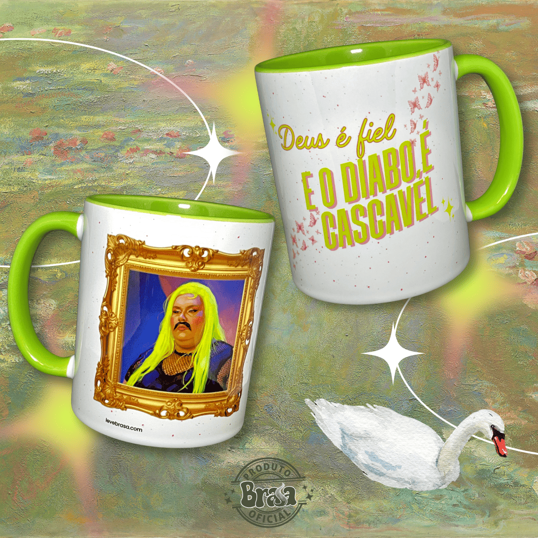 Caneca de Cerâmica Madrinha - Pintura Renascentista