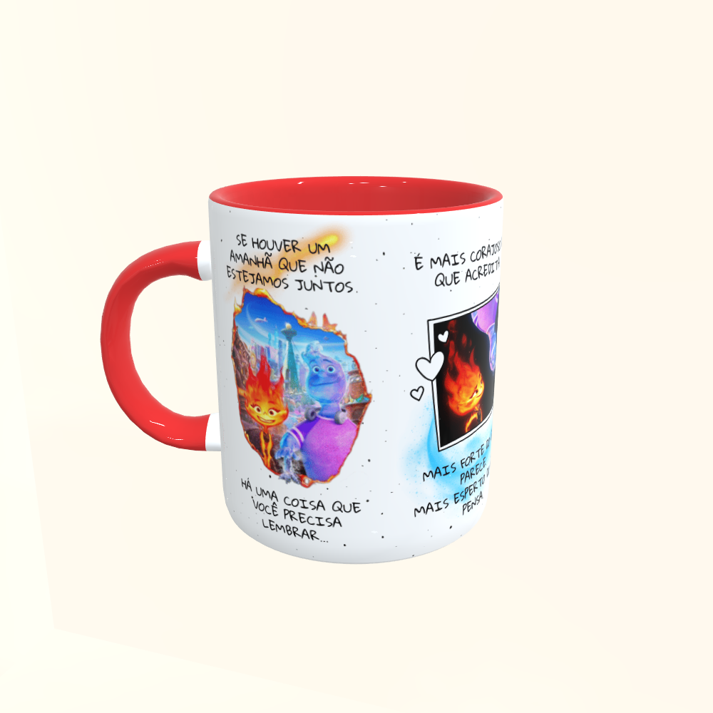 Caneca de Cerâmica Dia dos Namorados - Elementos