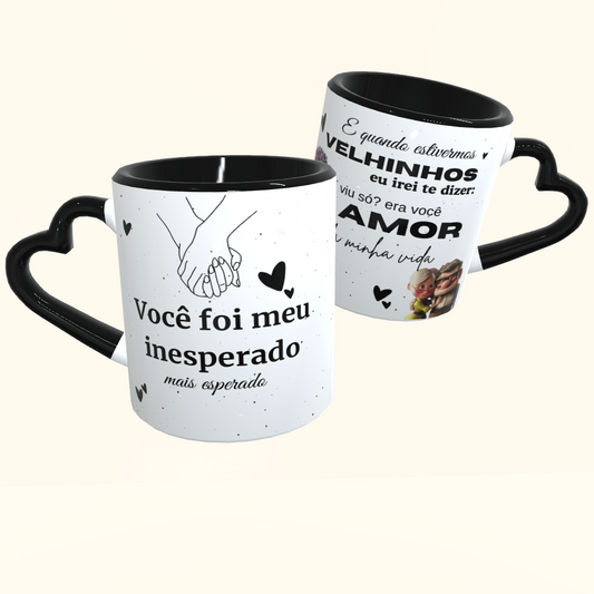 Caneca de Cerâmica Dia dos Namorados - Meu inesperado