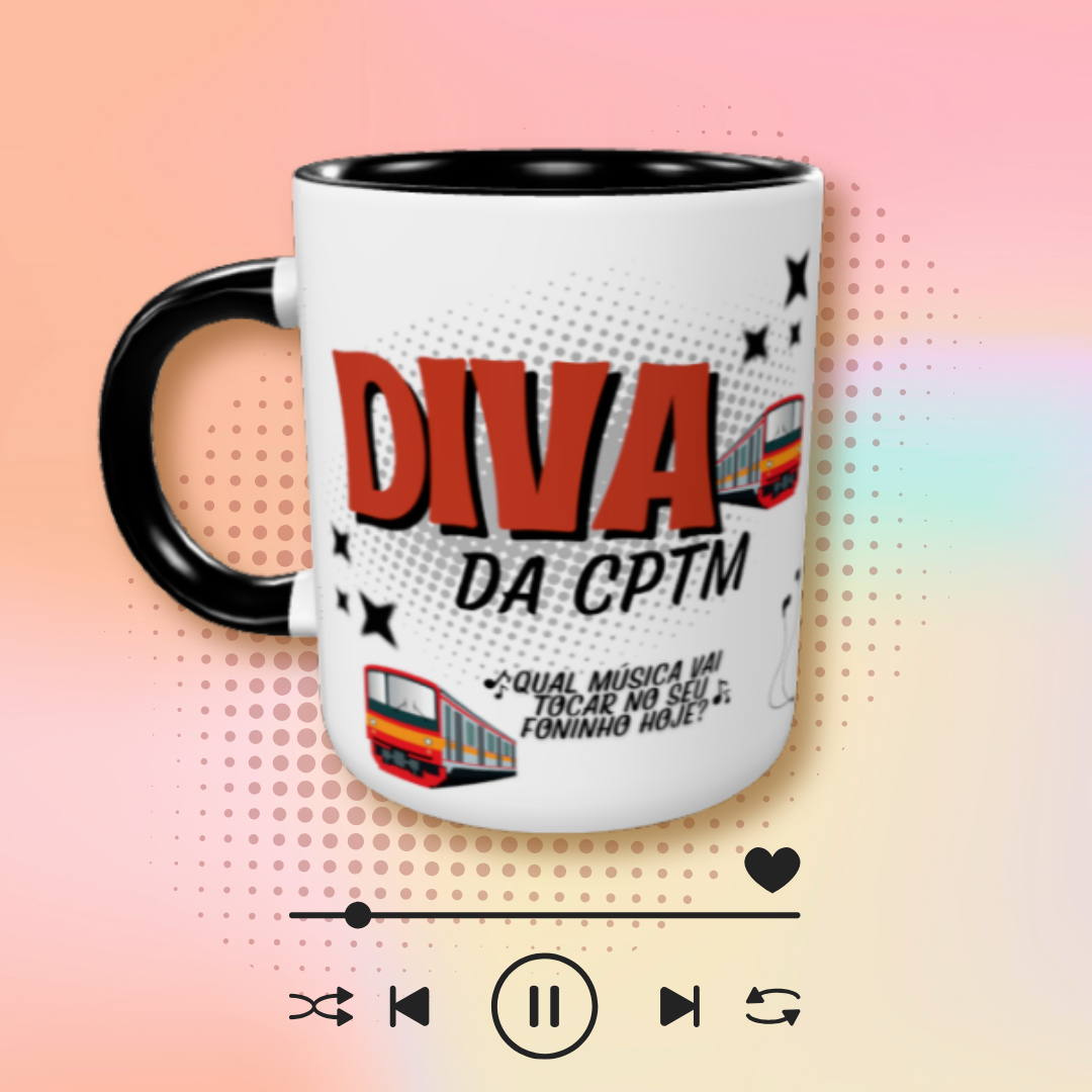 Caneca de Cerâmica Giovanna - Diva da CPTM
