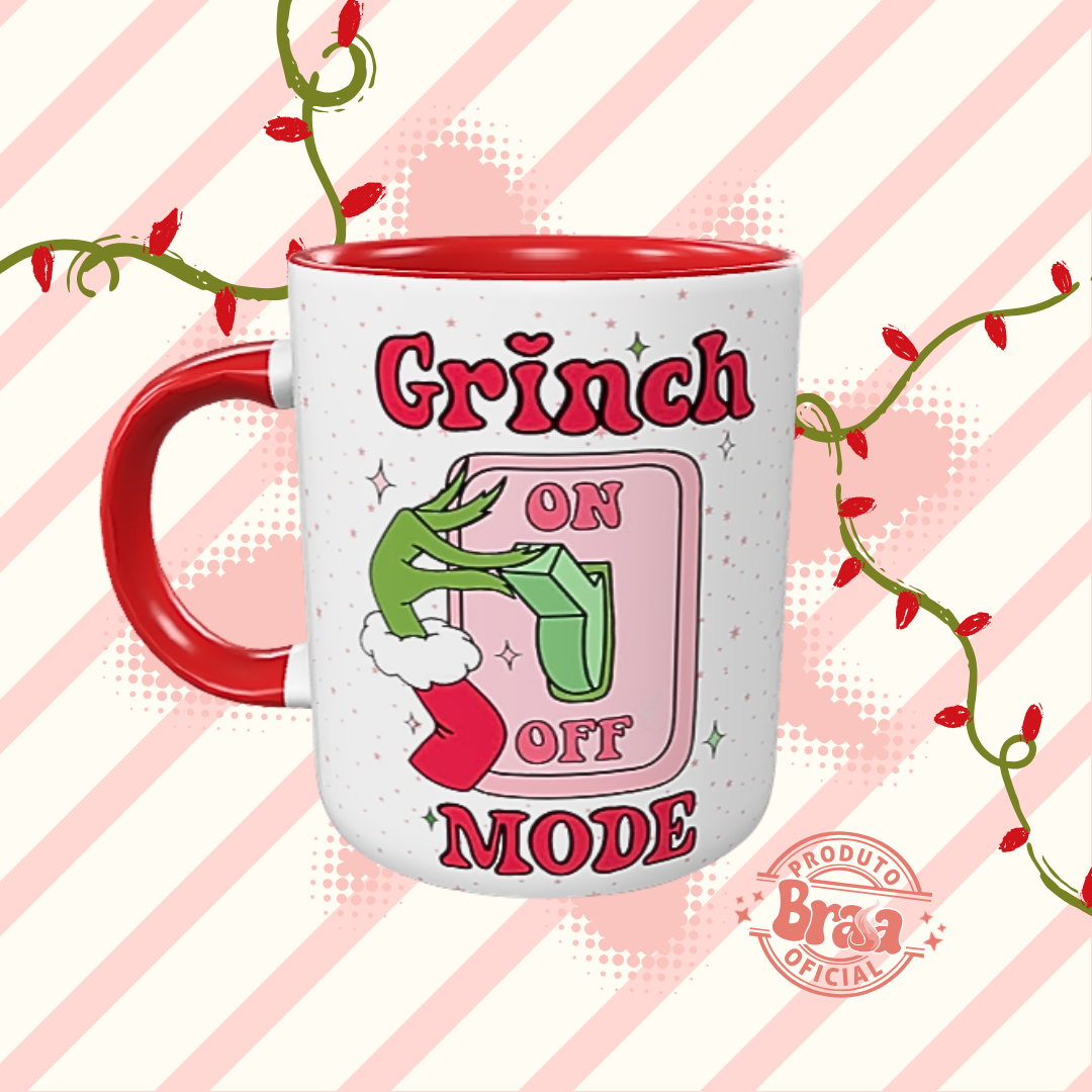 Caneca de Cerâmica Grinch On Mode