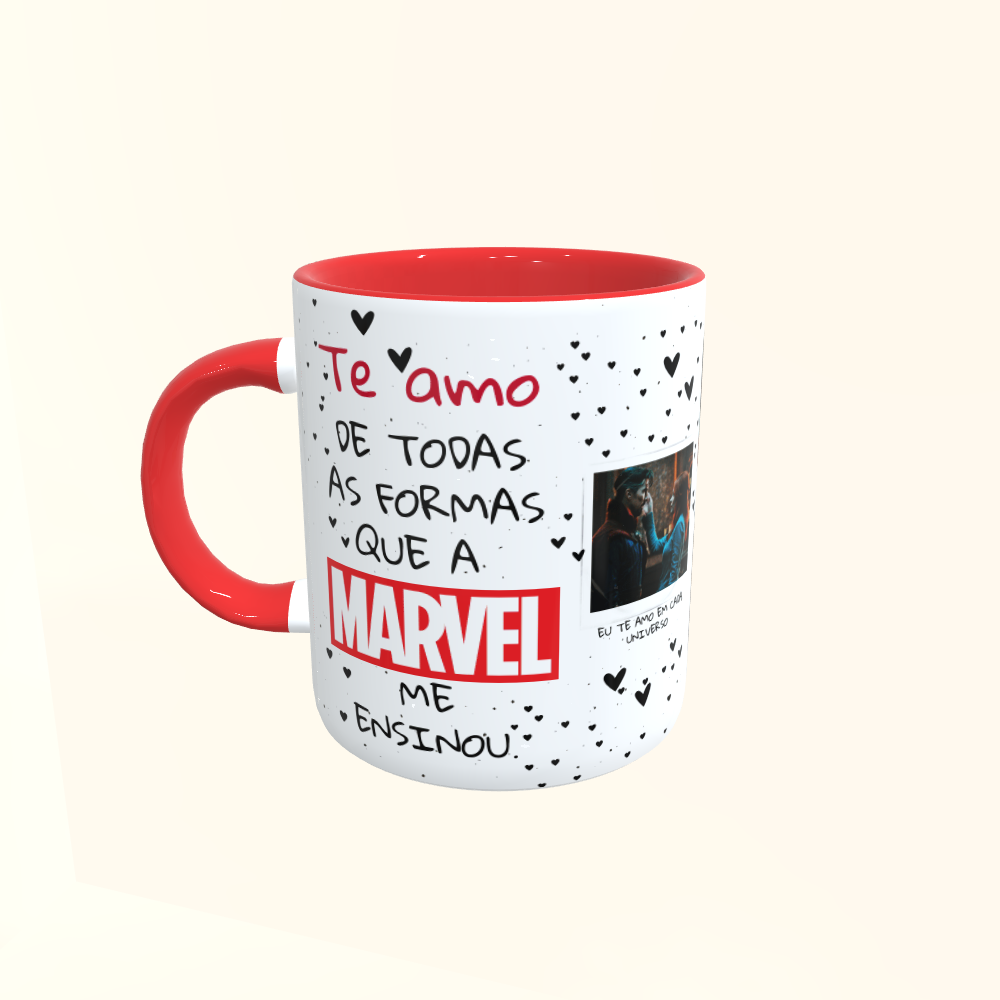 Caneca de Cerâmica Dia dos Namorados - Marvel