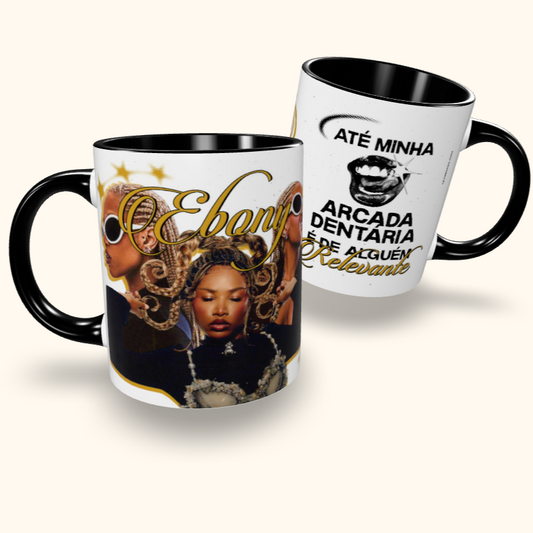 Caneca de Cerâmica Artistas - EBONY - Extraordinária