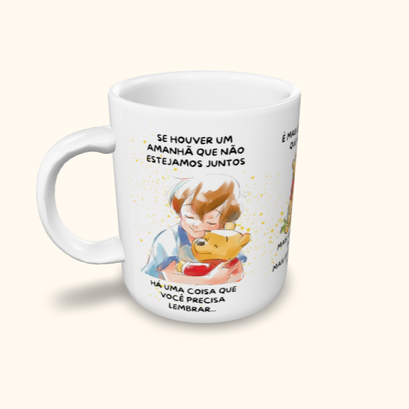 Caneca de Cerâmica Ursinho Pooh - Se houver um amanhã
