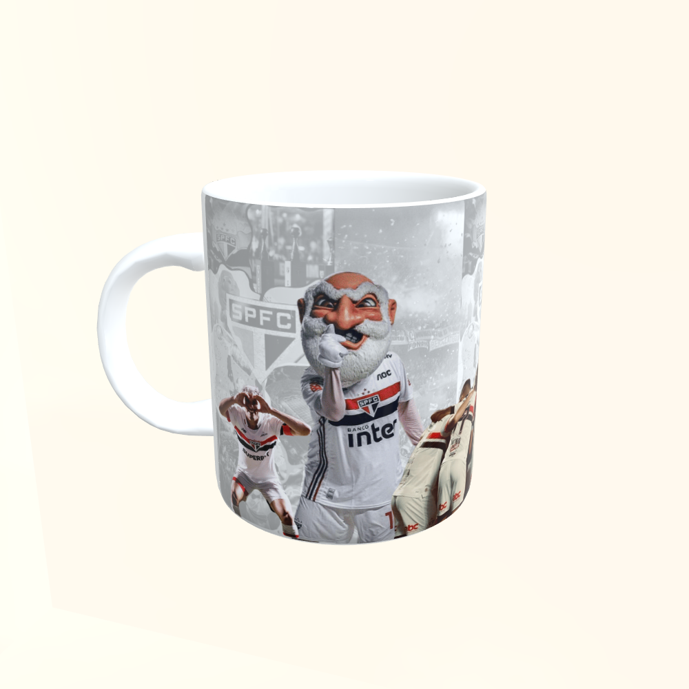 Caneca de Cerâmica Futebol - São Paulo - Time