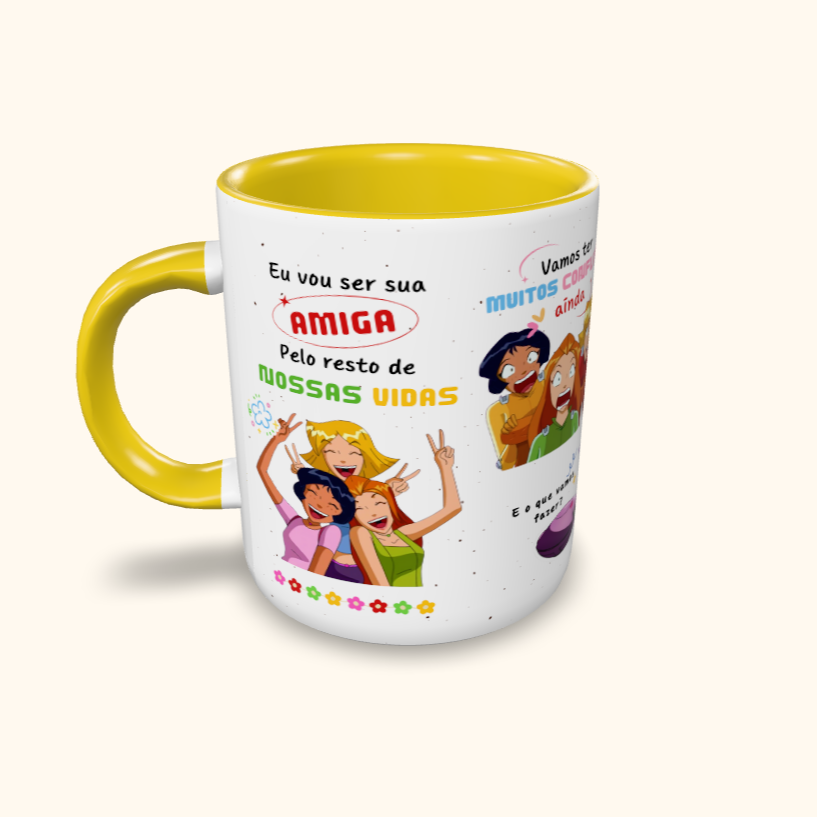 Caneca de Cerâmica Amiga pelo resto de nossas vidas - 3 espiãs demais