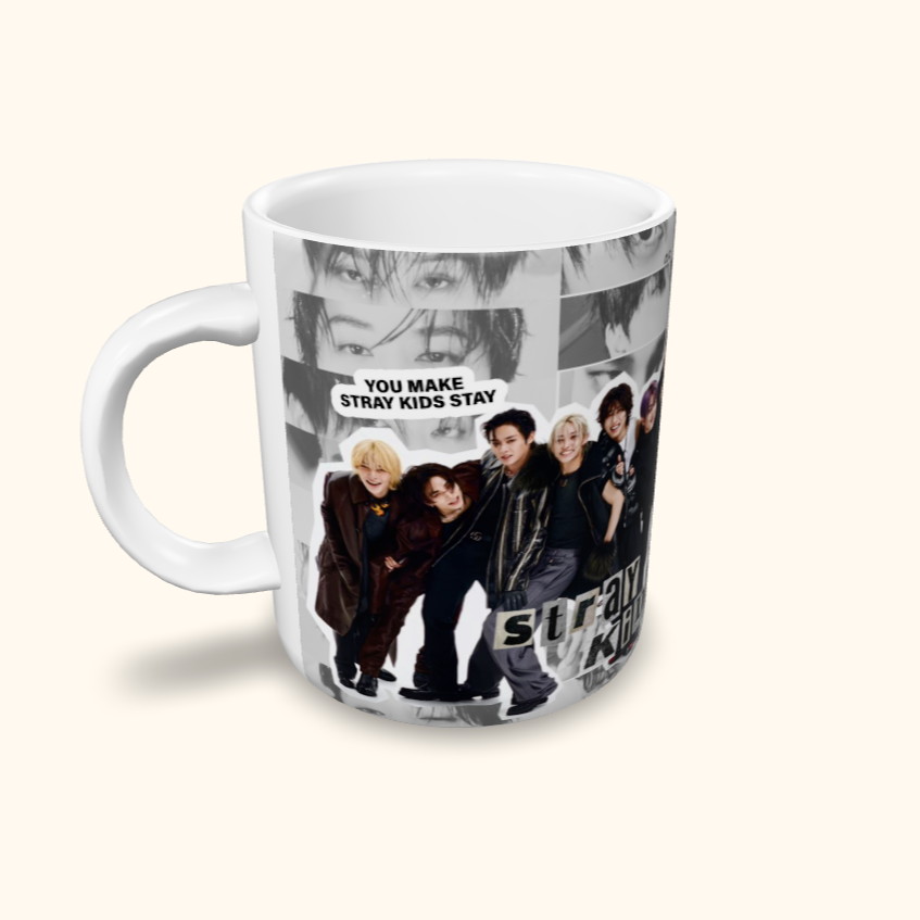 Caneca de Cerâmica Artistas - Stray Kids - You Make Stray Kids Stay