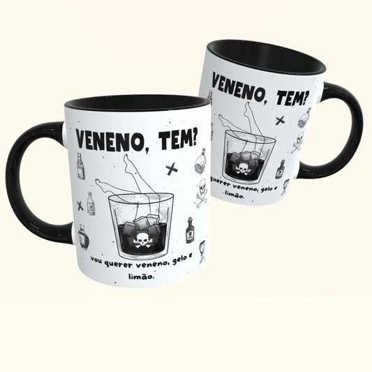 Caneca de Cerâmica Seriados - Tapas & Beijos - Veneno, tem?