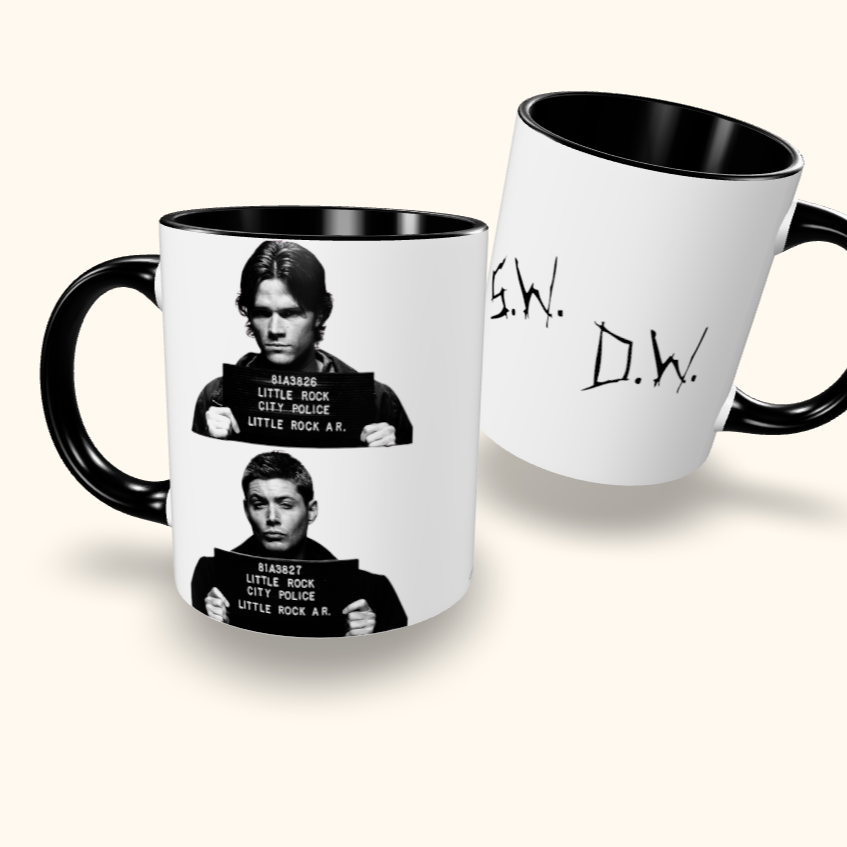Caneca de Cerâmica Sam e Dean Winchester - Supernatural