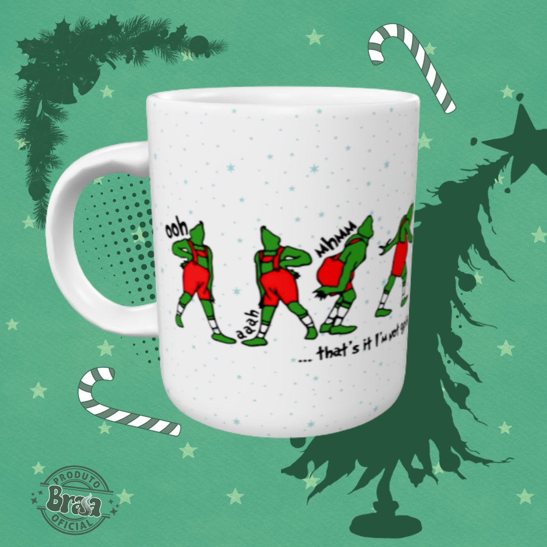 Caneca de Cerâmica Grinch - Ooh aah