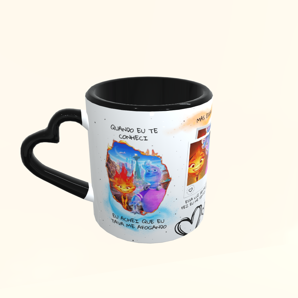 Caneca de Cerâmica Dia dos Namorados - Faísca e Gota