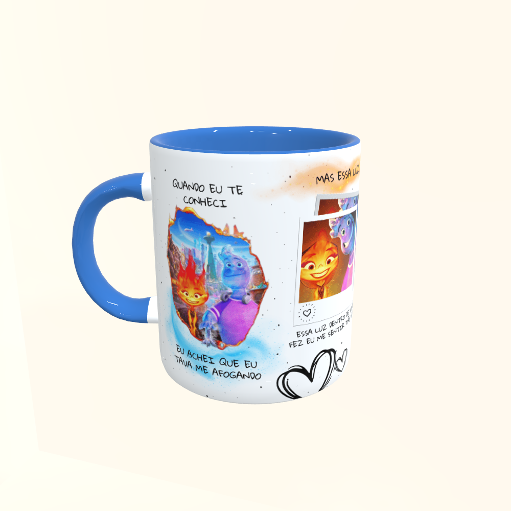 Caneca de Cerâmica Dia dos Namorados - Faísca e Gota