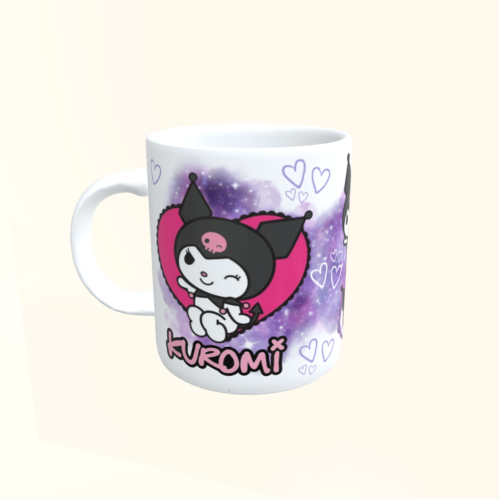 Caneca de Cerâmica Hello Kitty - Kuromi