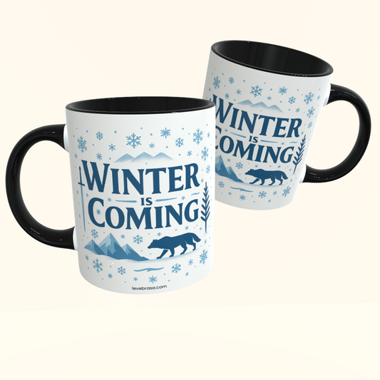 Caneca de Cerâmica Game of Thrones - Winter is Coming
