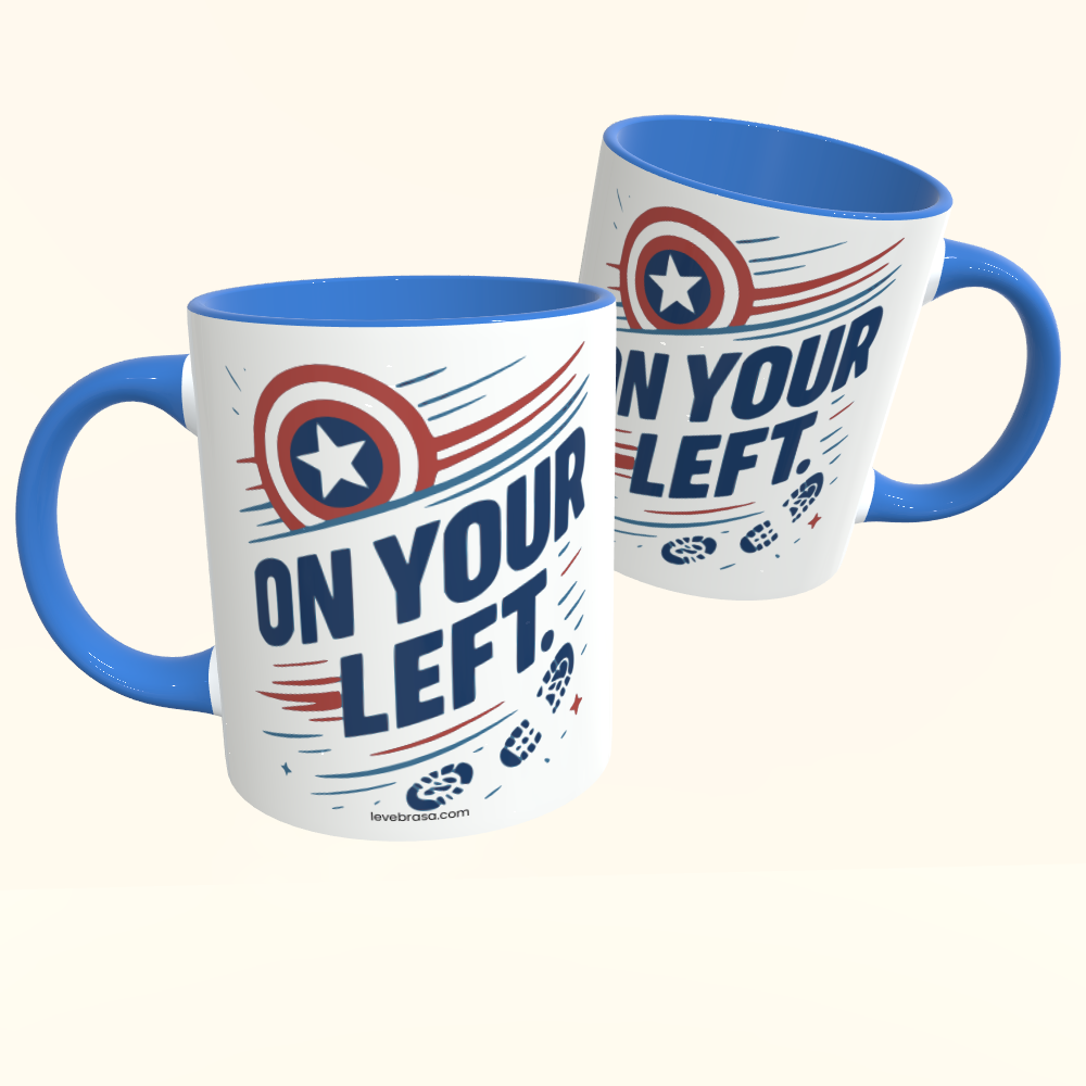 Caneca de Cerâmica Capitão América - On your left