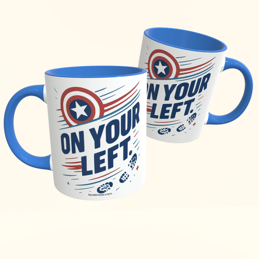 Caneca de Cerâmica Capitão América - On your left