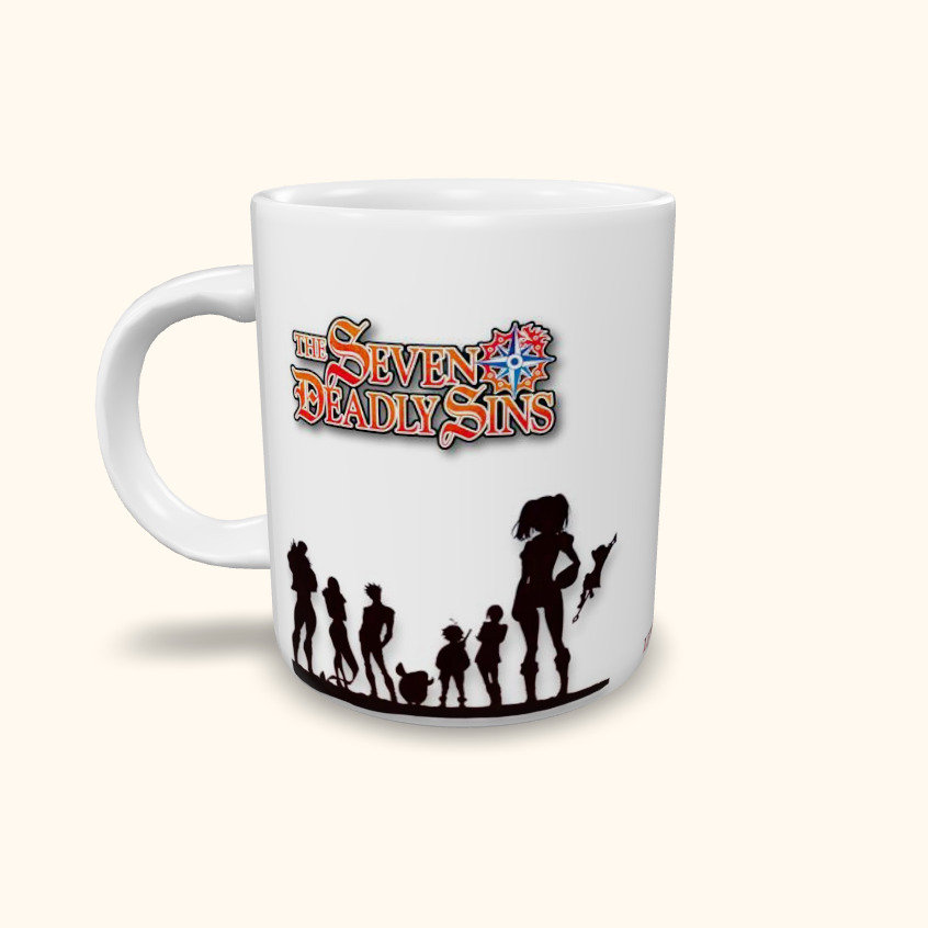 Caneca de Cerâmica Animes - Sete Pecados - Nanatsu no Taizai
