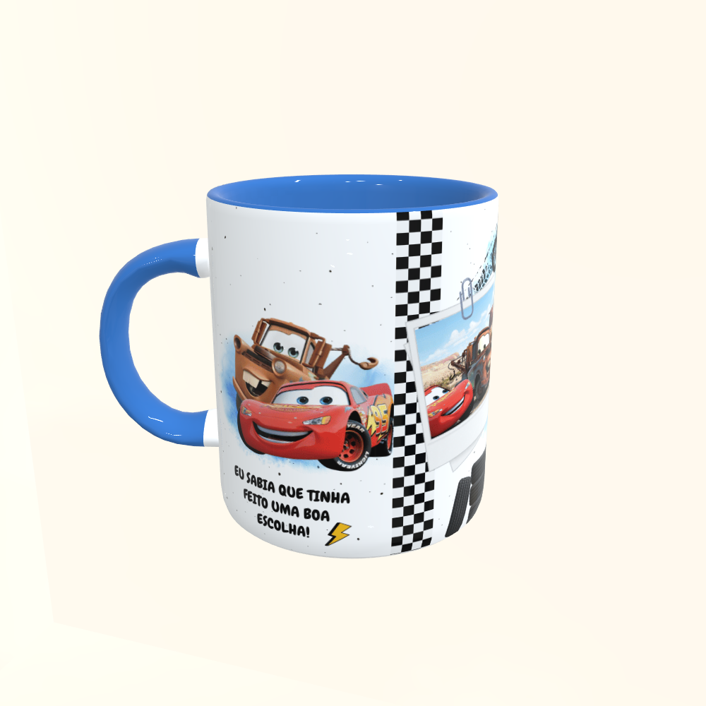 Caneca de Cerâmica McQueen & Mate - Mió Amigo