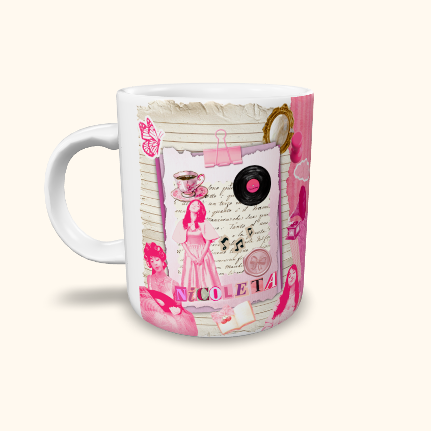 Caneca de Cerâmica Nicoleta - Colagens