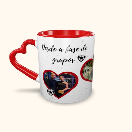 Caneca de Cerâmica Namorados - Até a final