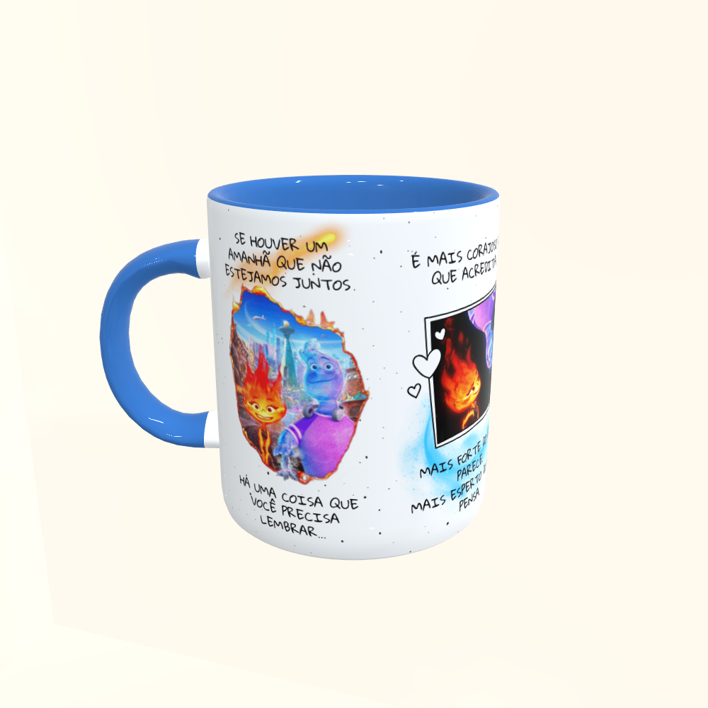 Caneca de Cerâmica Dia dos Namorados - Elementos