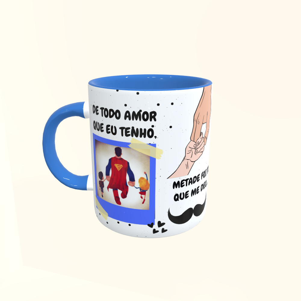 Caneca de Cerâmica Dia dos Pais - De todo amor