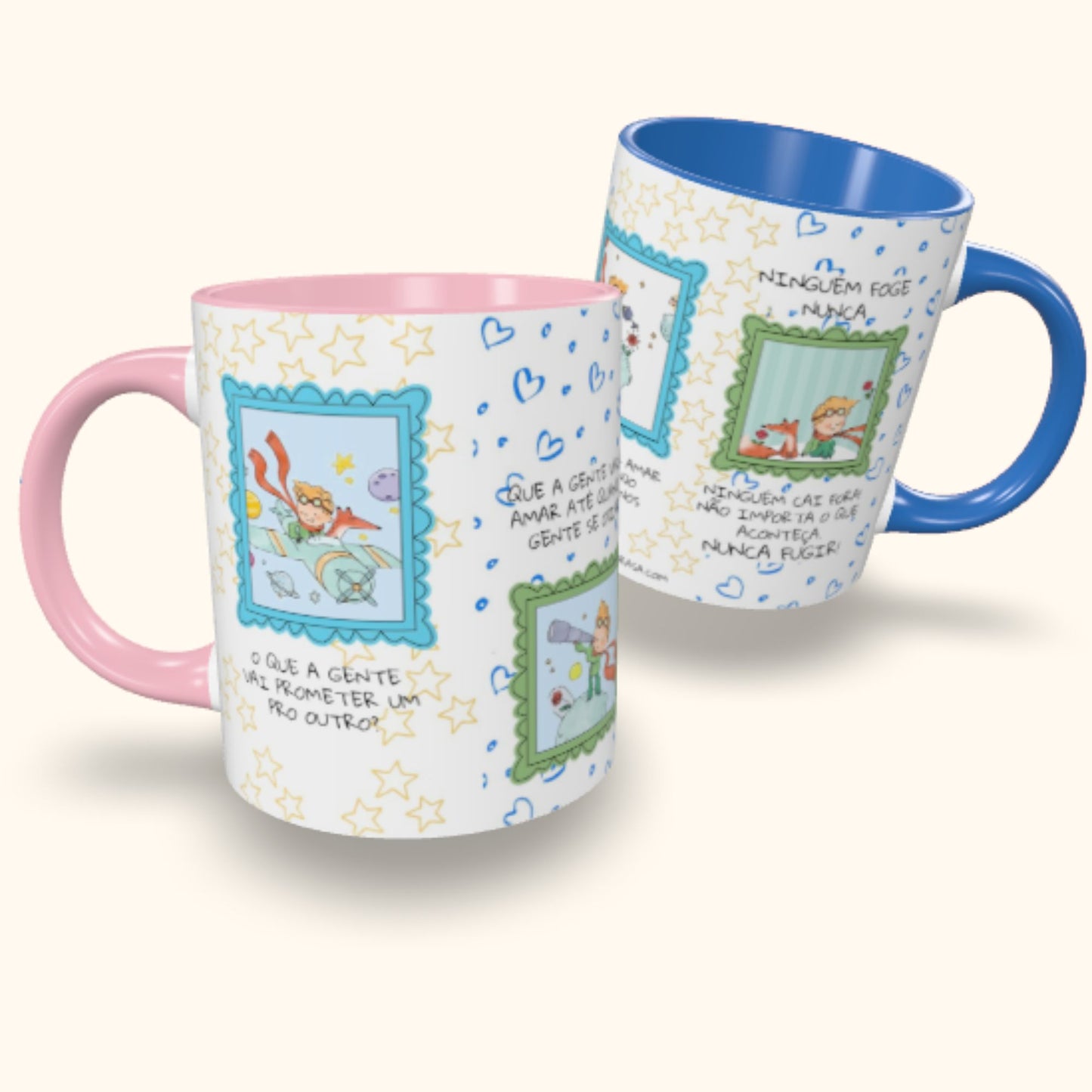 Caneca de Cerâmica Pequeno Príncipe - O que a gente vai prometer