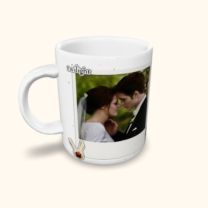 Caneca de Cerâmica Filmes - Edward e Bella