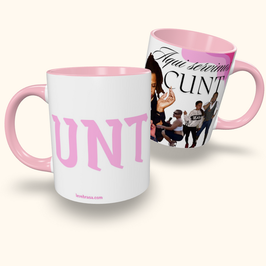 Caneca de Cerâmica Aqui servimos CUNT