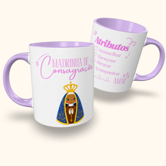 Caneca de Cerâmica Madrinha de Consagração