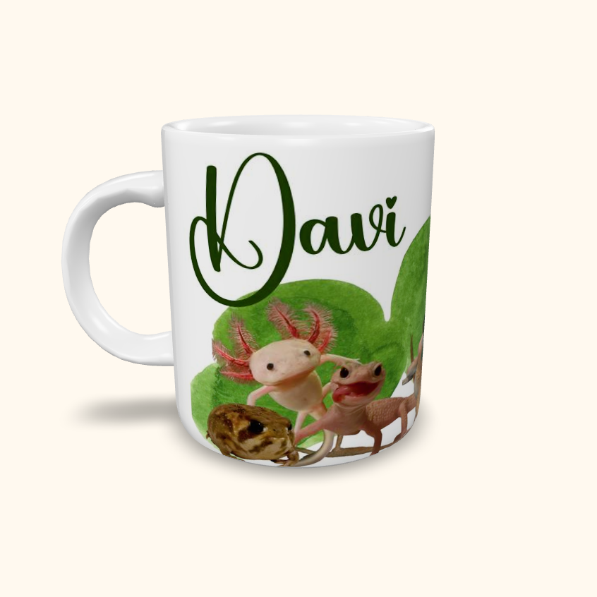 Caneca de Cerâmica Personalizada - Animais Terrestres