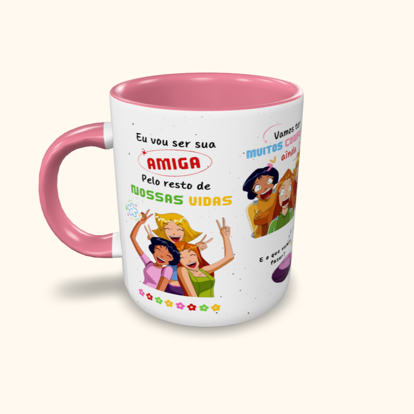Caneca de Cerâmica Amiga pelo resto de nossas vidas - 3 espiãs demais