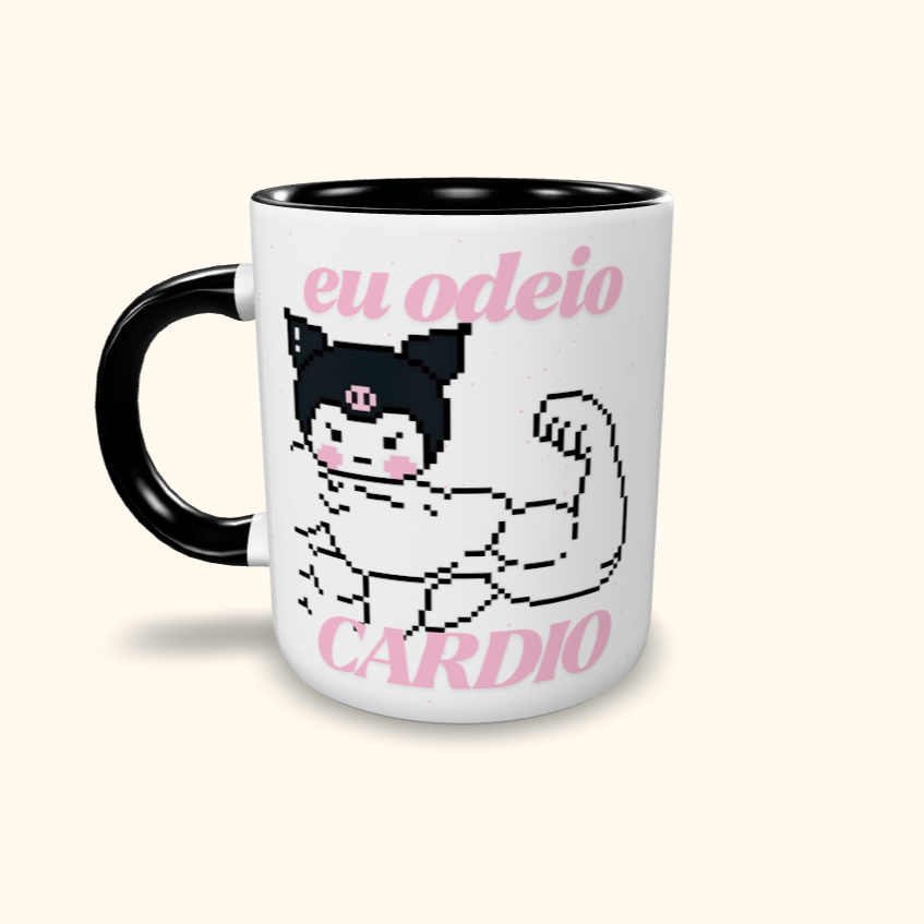 Caneca de Cerâmica Eu odeio cardio