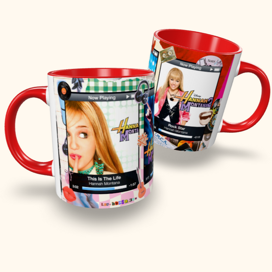Caneca de Cerâmica Hannah Montana MP3
