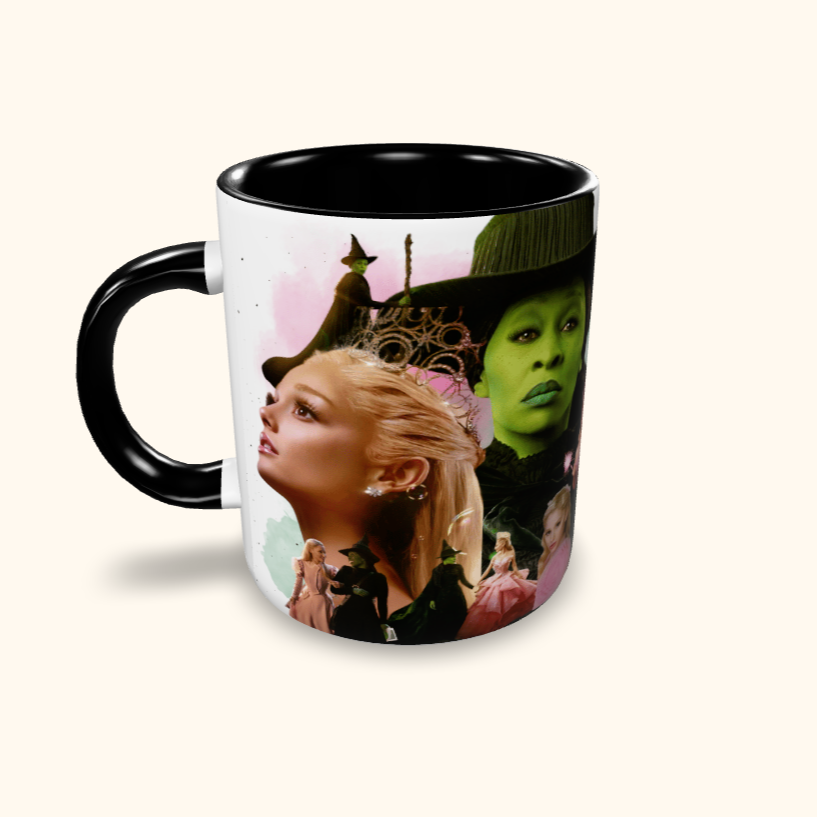 Caneca de Cerâmica Filmes - Wicked - Pink goes good with green