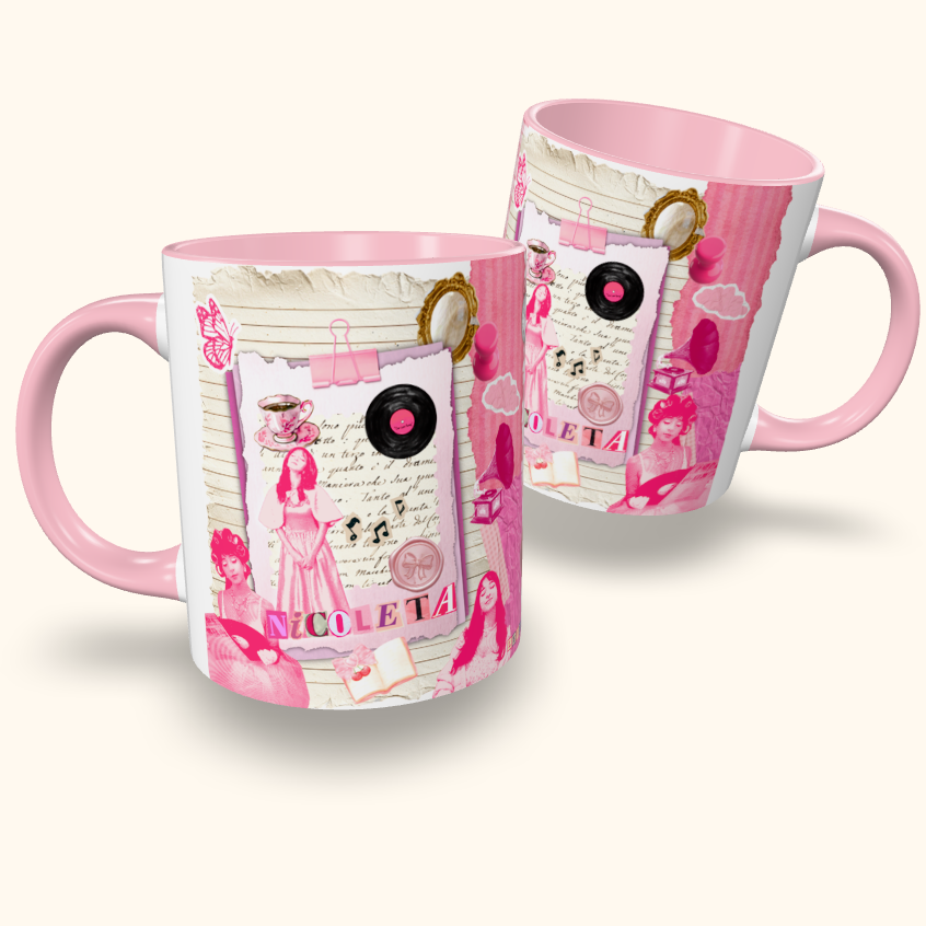 Caneca de Cerâmica Nicoleta - Colagens