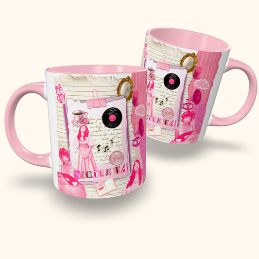 Caneca de Cerâmica Nicoleta - Colagens