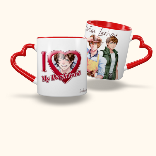 Caneca de Cerâmica I Love My Boyfriend - Amor Doce - Kentin Lerhay